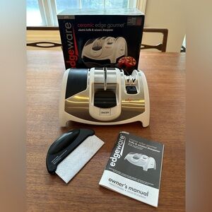 Edgeware Ceramic Edge Gourmet Knife and Scissors Sharpener